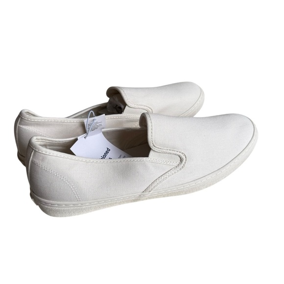 Old Navy Off White Canvas Slip-On Sneakers for Women Size 10 - Picture 1 of 8